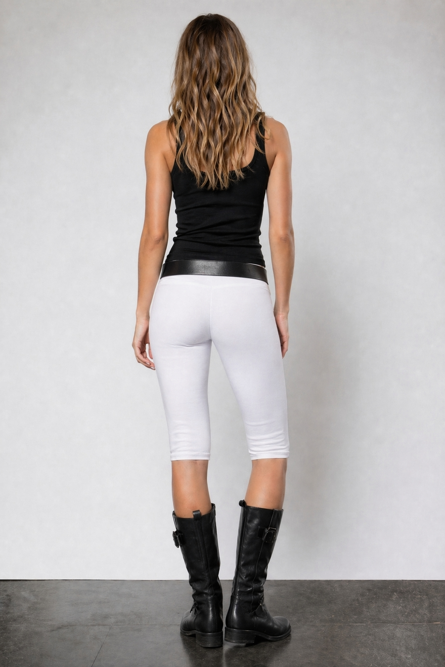 White Capri Leggings