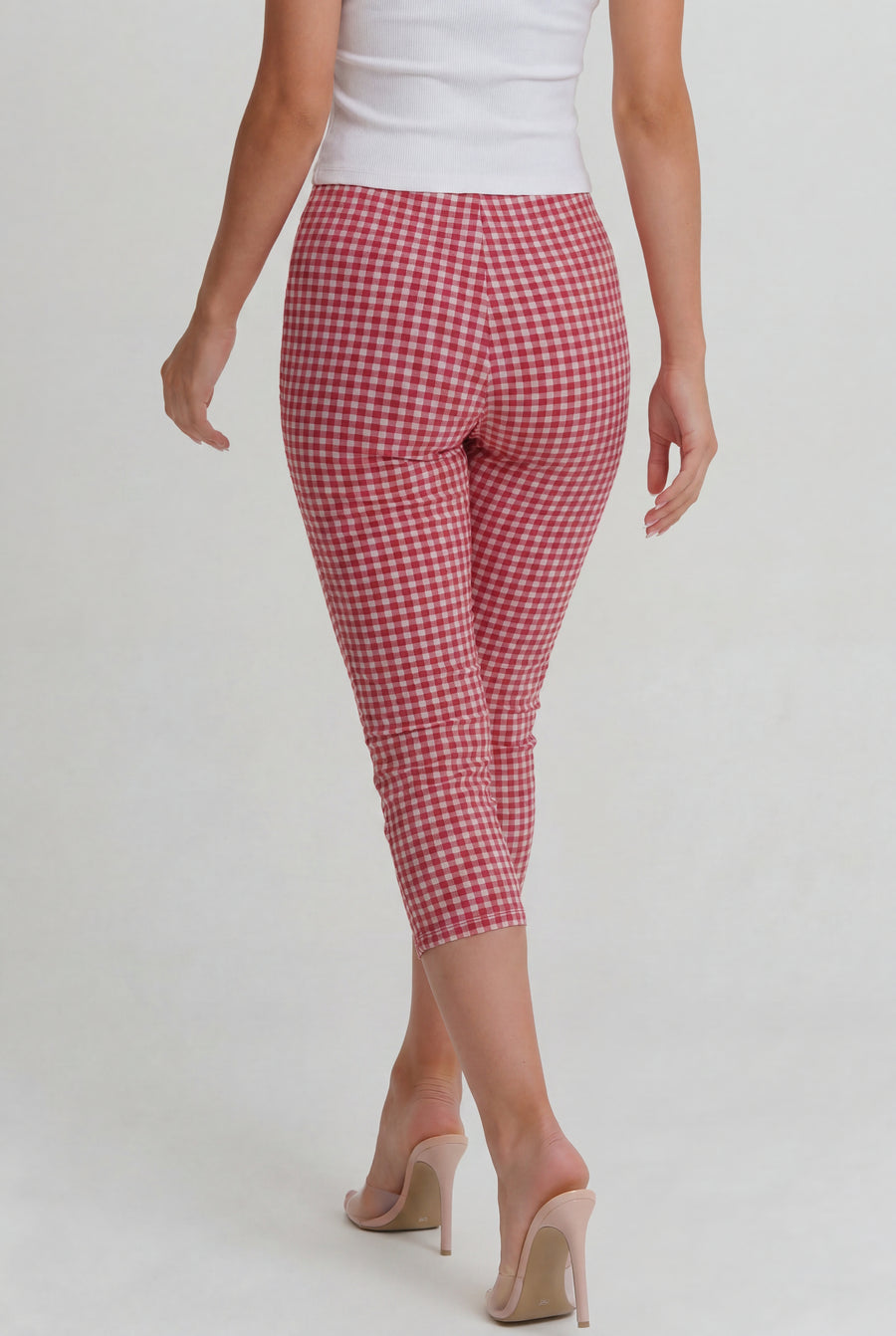 The Red Gingham Capri Pant