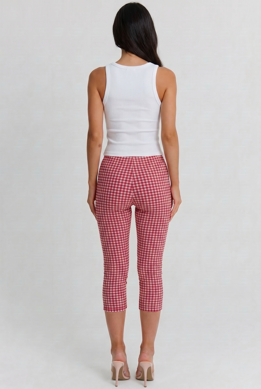 The Red Gingham Capri Pant